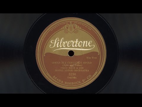 “Could I? I Certainly Could” – Fred Rich & his Hotel Astor Orchestra (1926)