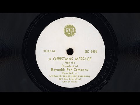 A Christmas Message from the President of Reynolds Pen Company f/ Georgie Price