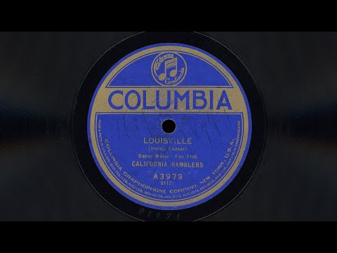 “Louisville” – California Ramblers (1923)
