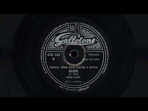 “Alesi” – Fred Kish (1957) – Congolese guitarist with glass bottle accompaniment