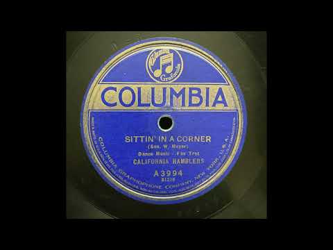 “Sittin’ in a Corner” – California Ramblers (1923)