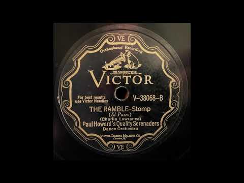 Paul Howard’s Quality Serenaders – “The Ramble” – Victor V-38068 – Transfer from 78 rpm record