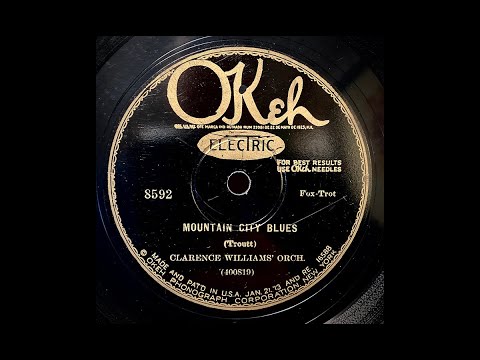 Clarence Williams Orch. f/ King Oliver “Mountain City Blues” Okeh 8592 (1928)